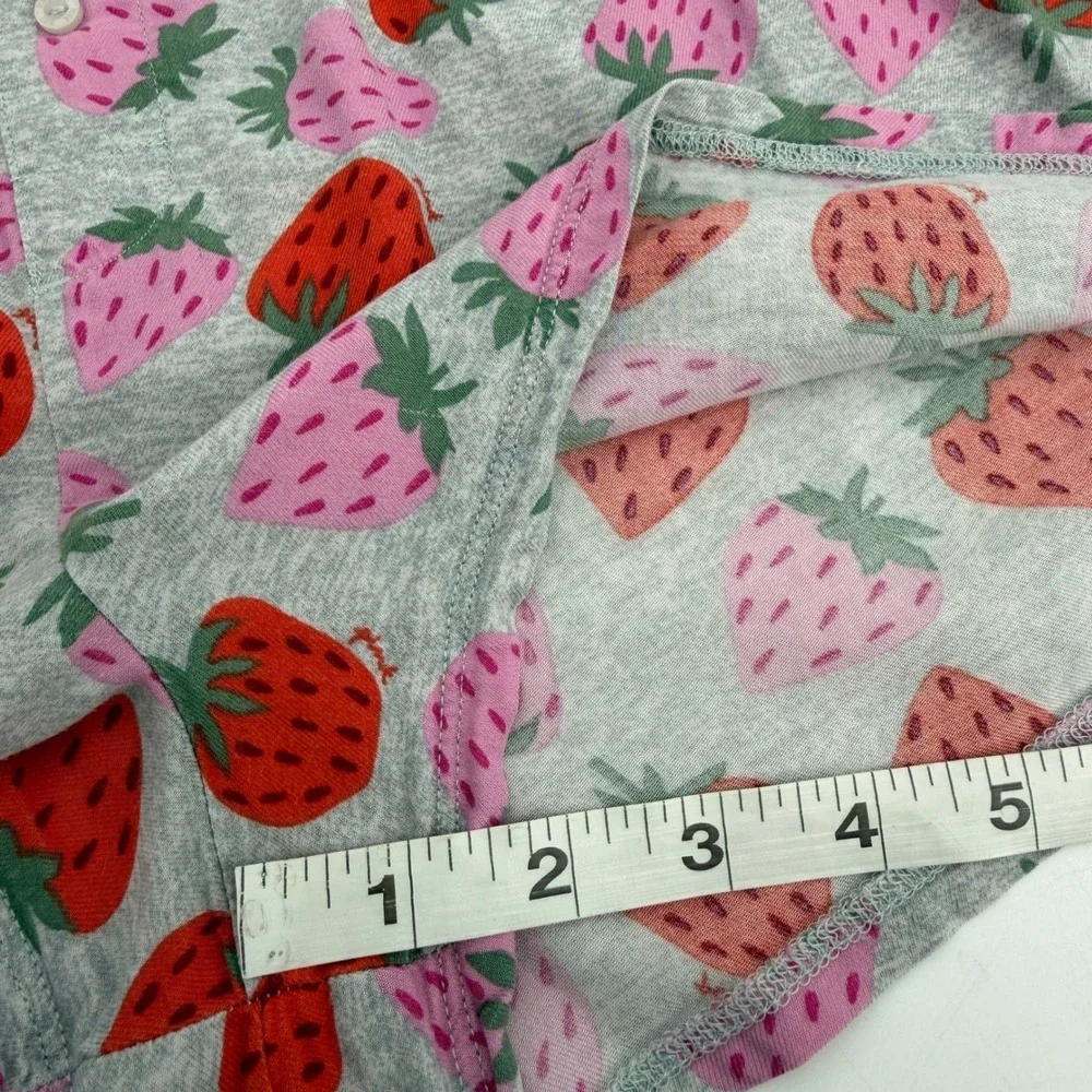 Victoria's Secret PINK Strawberry‎ Gray Pajama Boxer Shorts XL